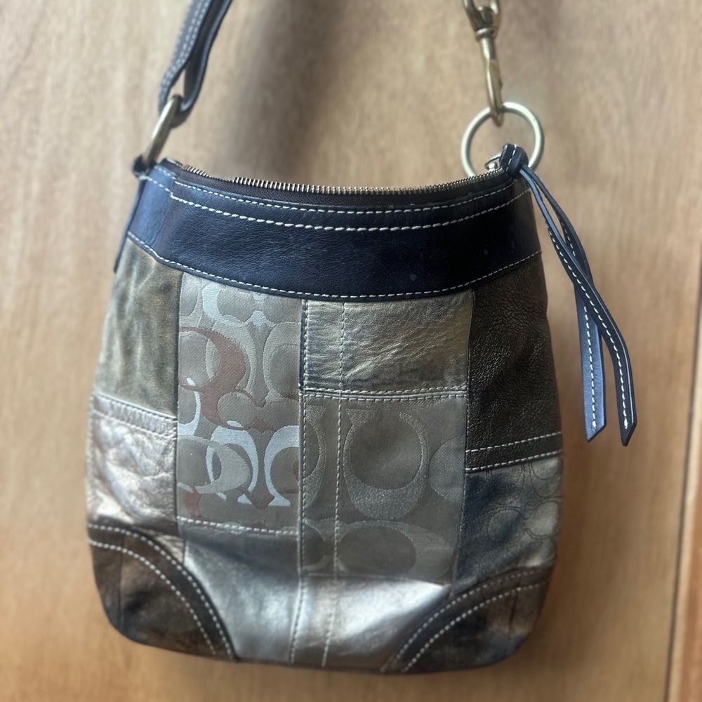 Coach Multicolor Patchwork Shoulder Bag - image 3